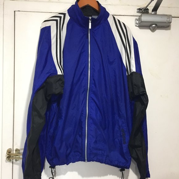 VINTAGE ADIDAS WINDBREAKER JACKETS SIZE L - Picture 1 of 7